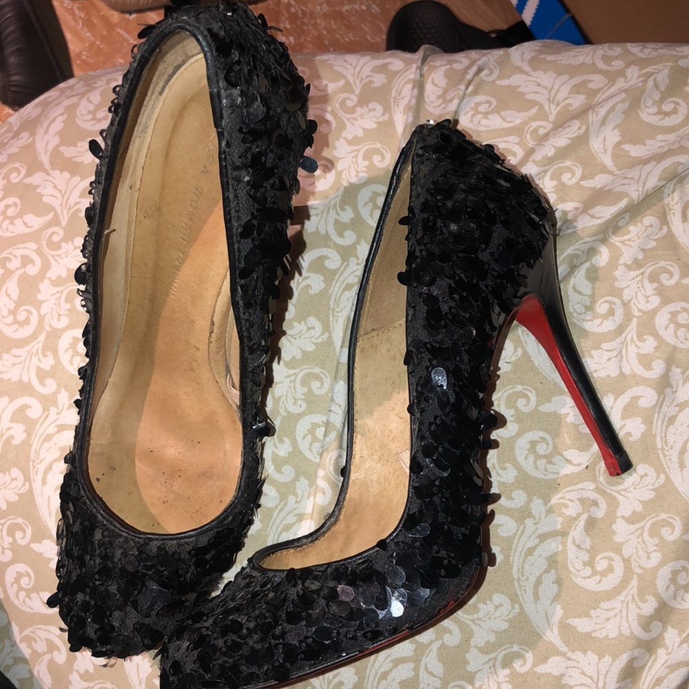 Zara Black Sequin Women's Shoes